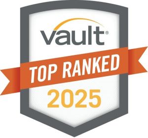 Vault 2025 Top Ranked Consulting Firm Seal