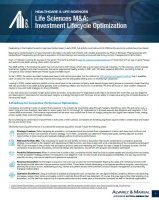 Life Sciences M&A